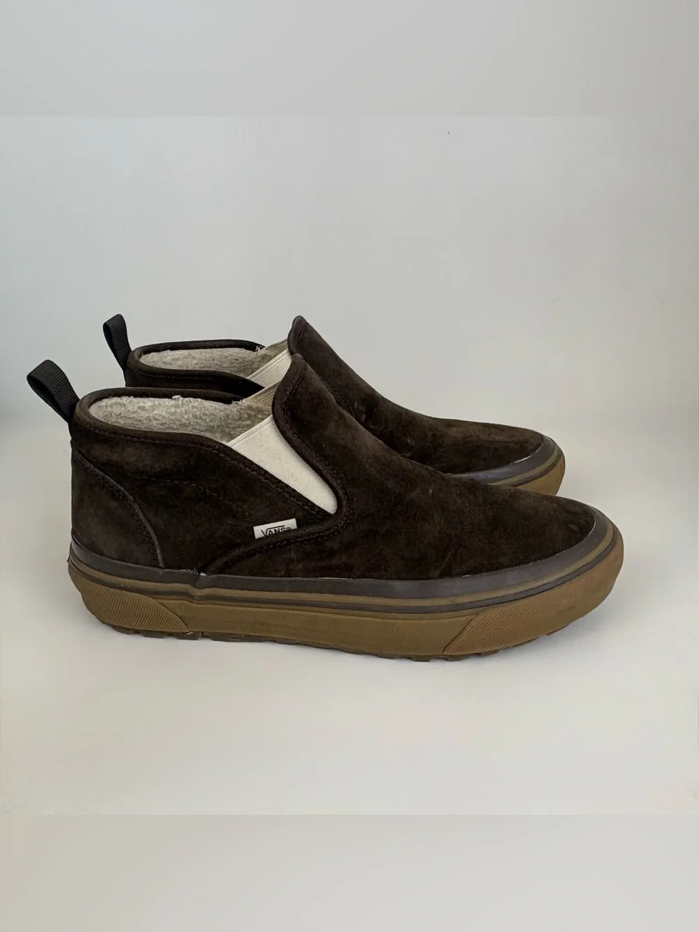 Vans Mid Top Slip on Leather SF MTE  Leather Unisex Mens 10.5 Women’s Size 12